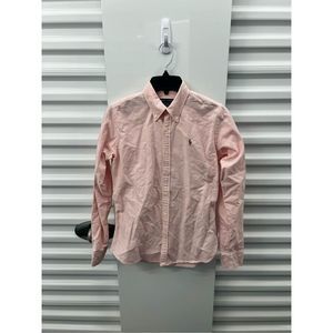 Pink & White Polo Ralph Lauren Oxford Button Down Size 6